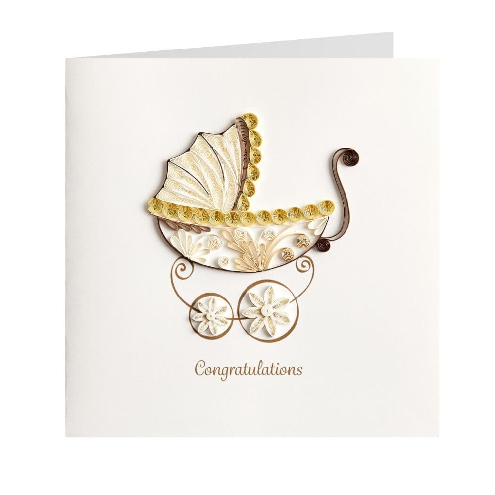 Niquea.D Card Bassinet Baby Congrats Card