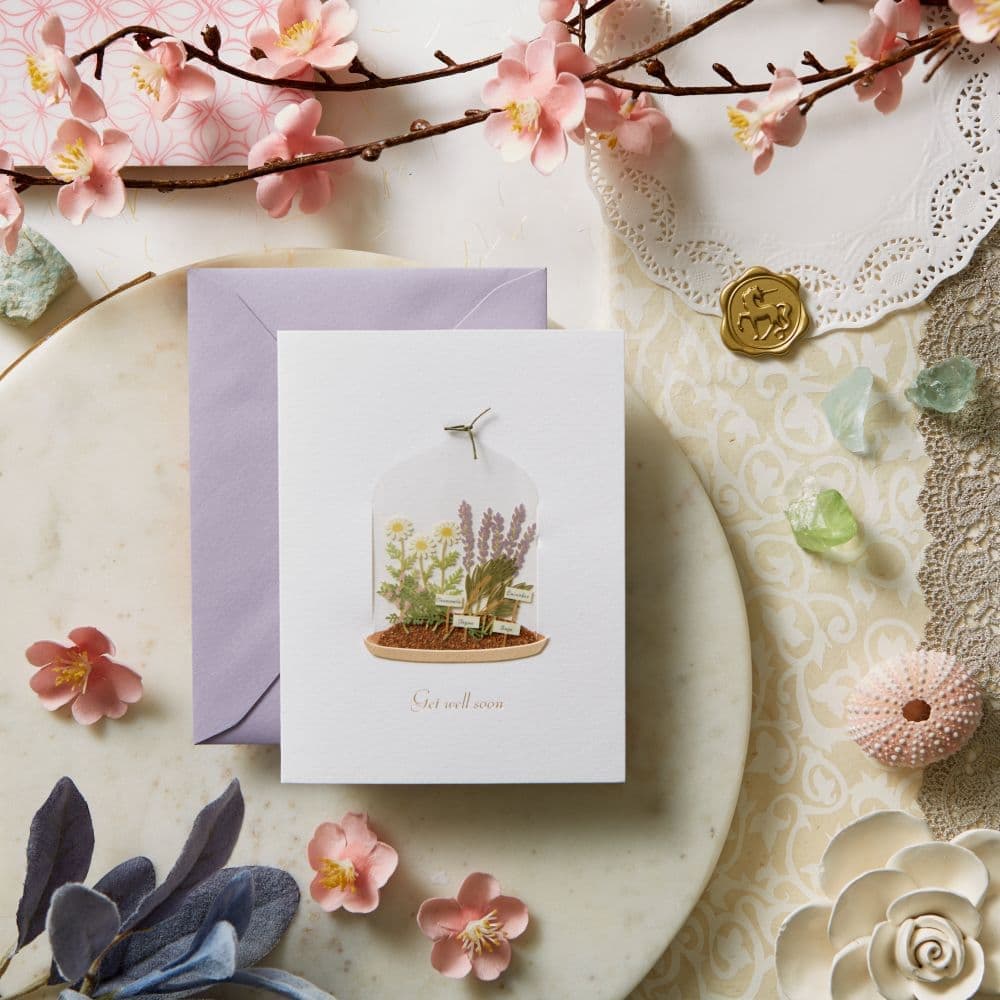 Niquea.D Card Botanical Elegance Get Well Card