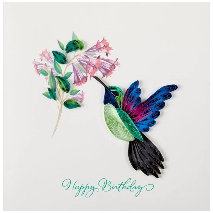 Niquea.D Card Hummingbird Quilling Birthday Card