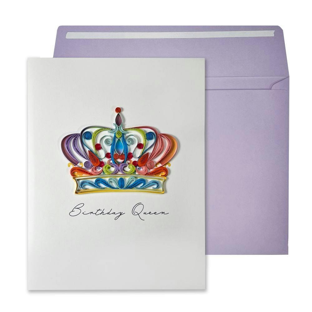 Niquea.D Card Quilled Birthday Queen Card