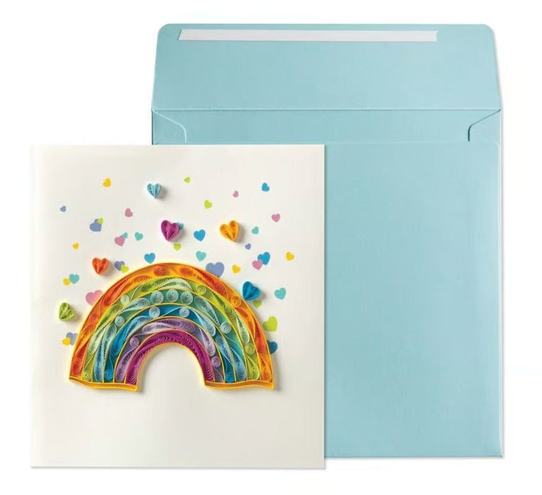 Niquea.D card Rainbow Quilled Birthday Card