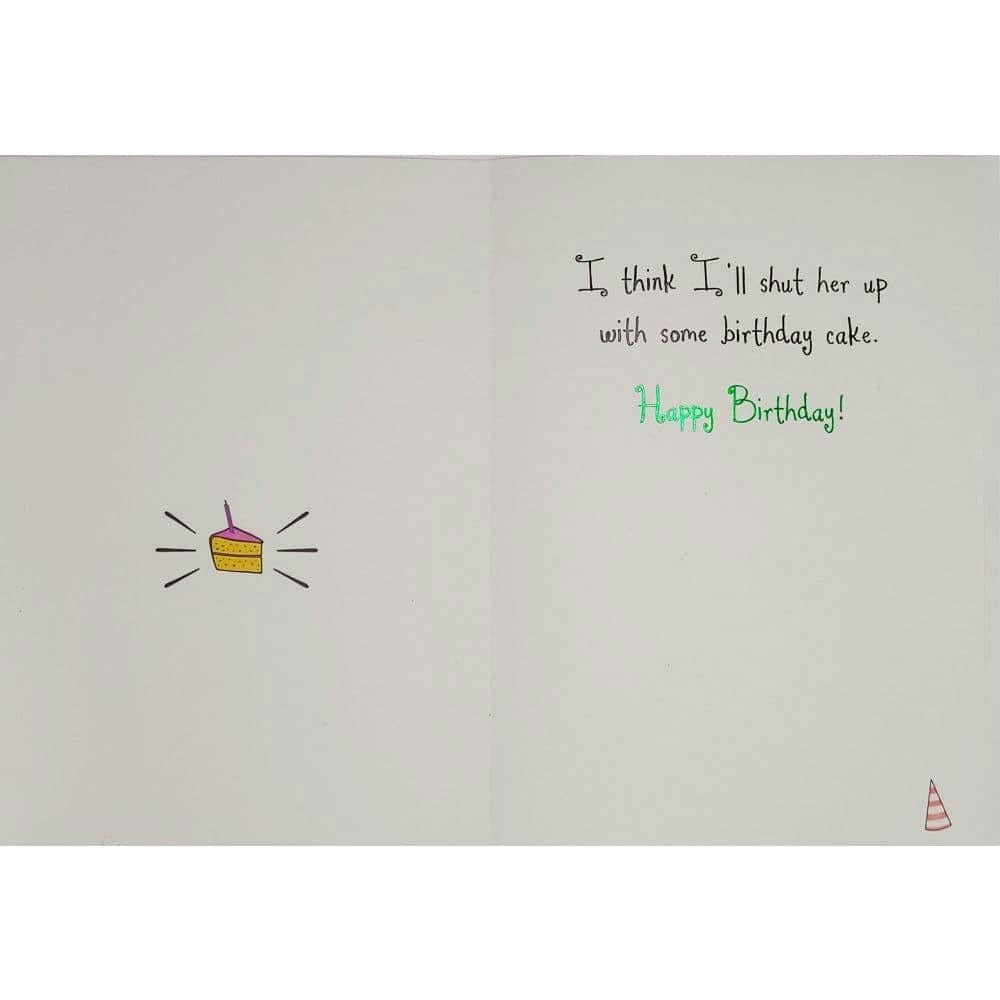 Niquea.D Card Skinny Woman Birthday Card