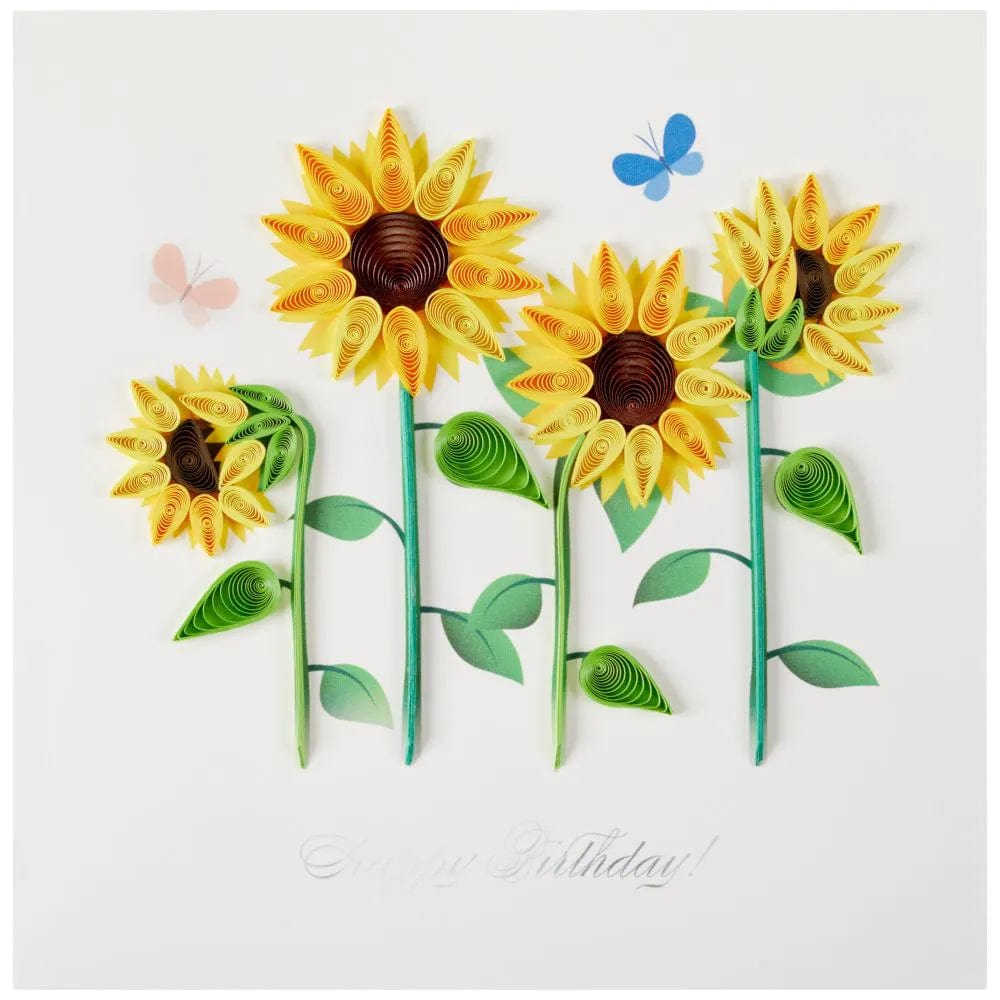 Niquea.D Card Sunflowers Quilling Birthday Card