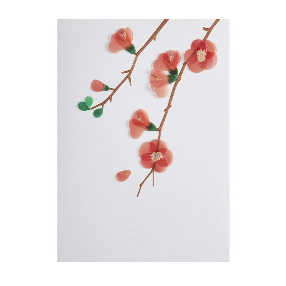 Niquea.D Card Vellum Quince Branches Blank Card