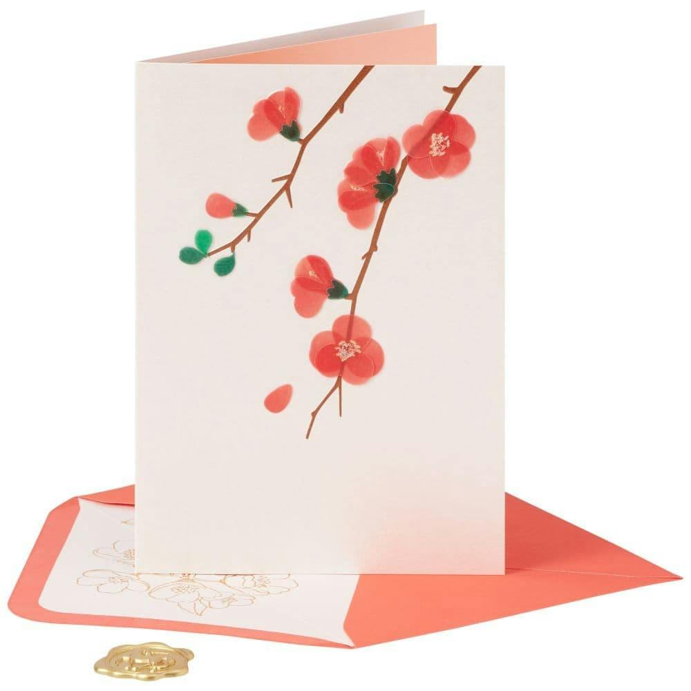 Niquea.D Card Vellum Quince Branches Blank Card