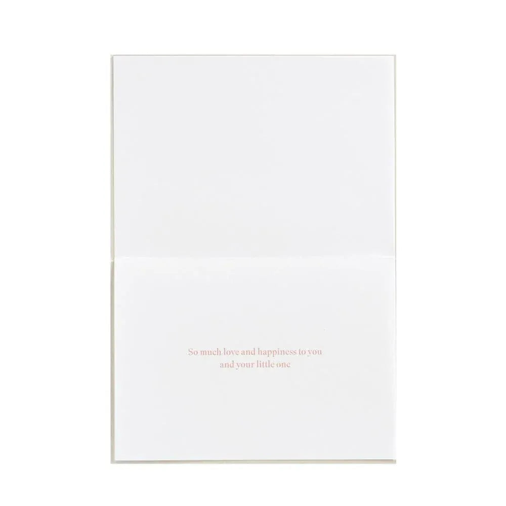 Niquea.D Cards Baby Lettering Girl Baby Card