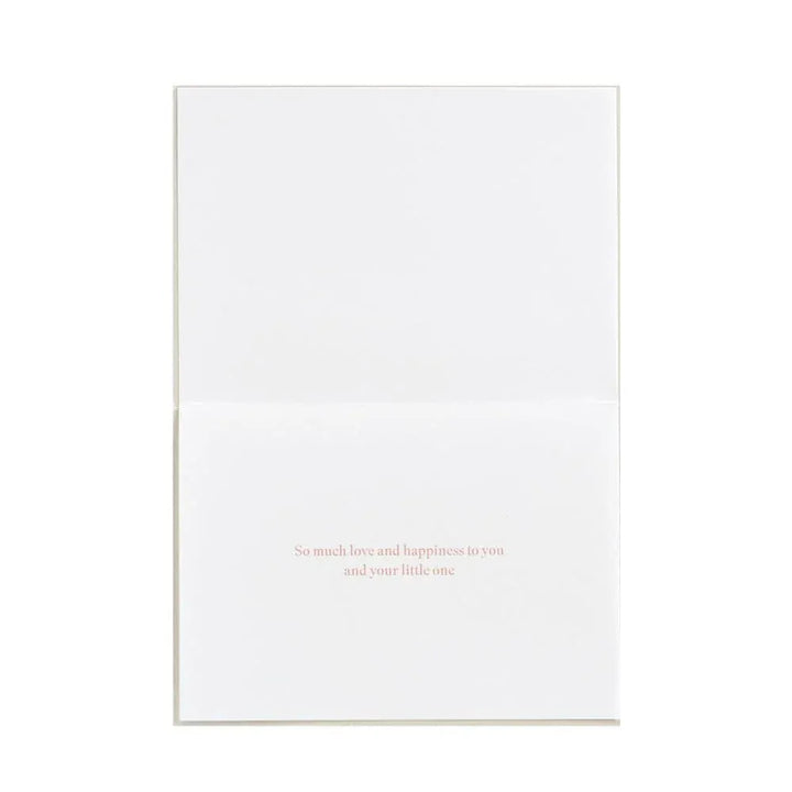 Niquea.D Cards Baby Lettering Girl Baby Card