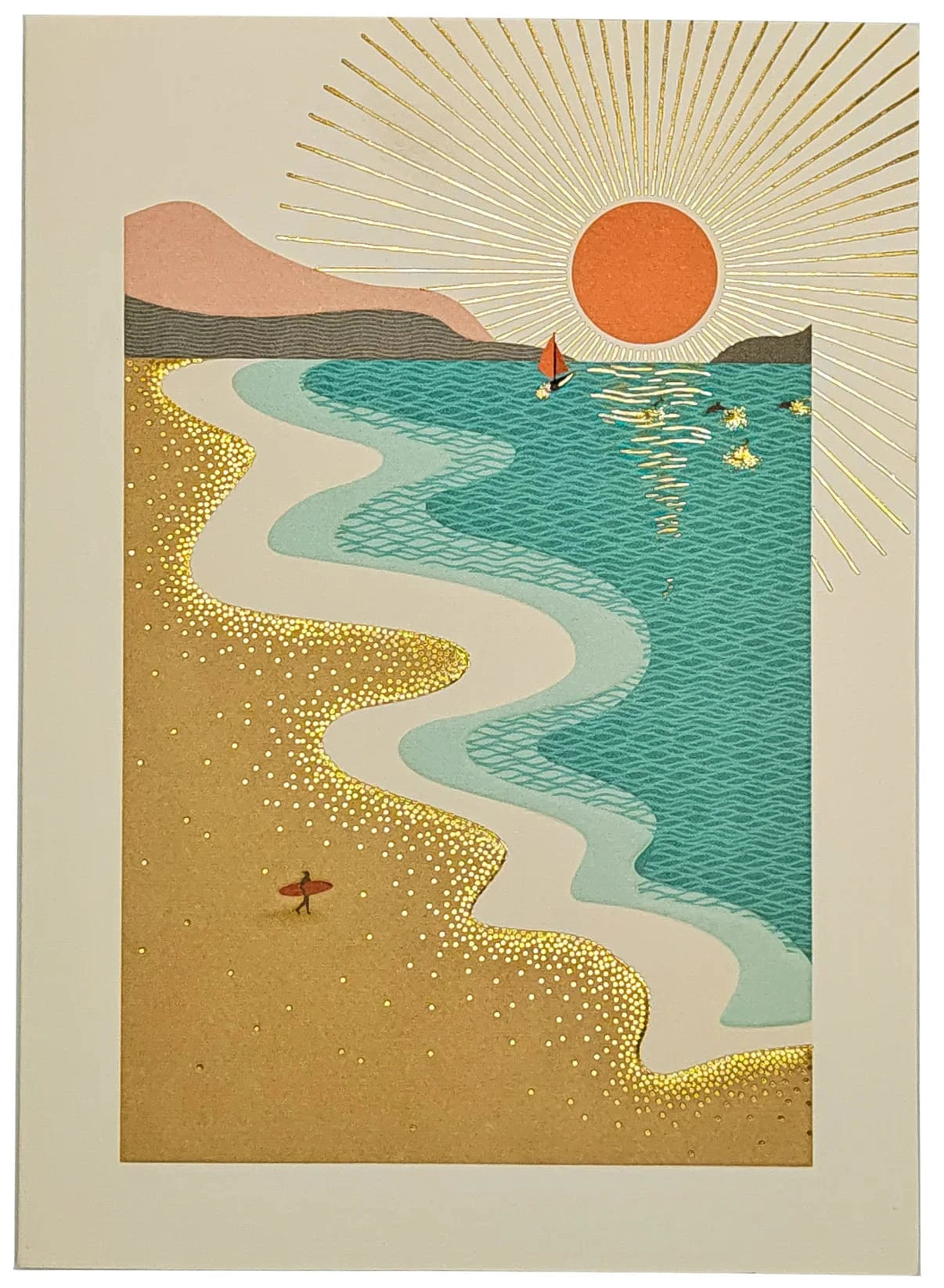 Niquea.D Cards Beach Scene Birthday Card