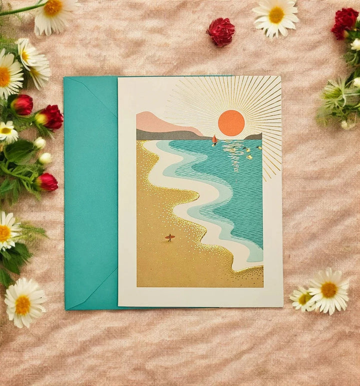 Niquea.D Cards Beach Scene Birthday Card