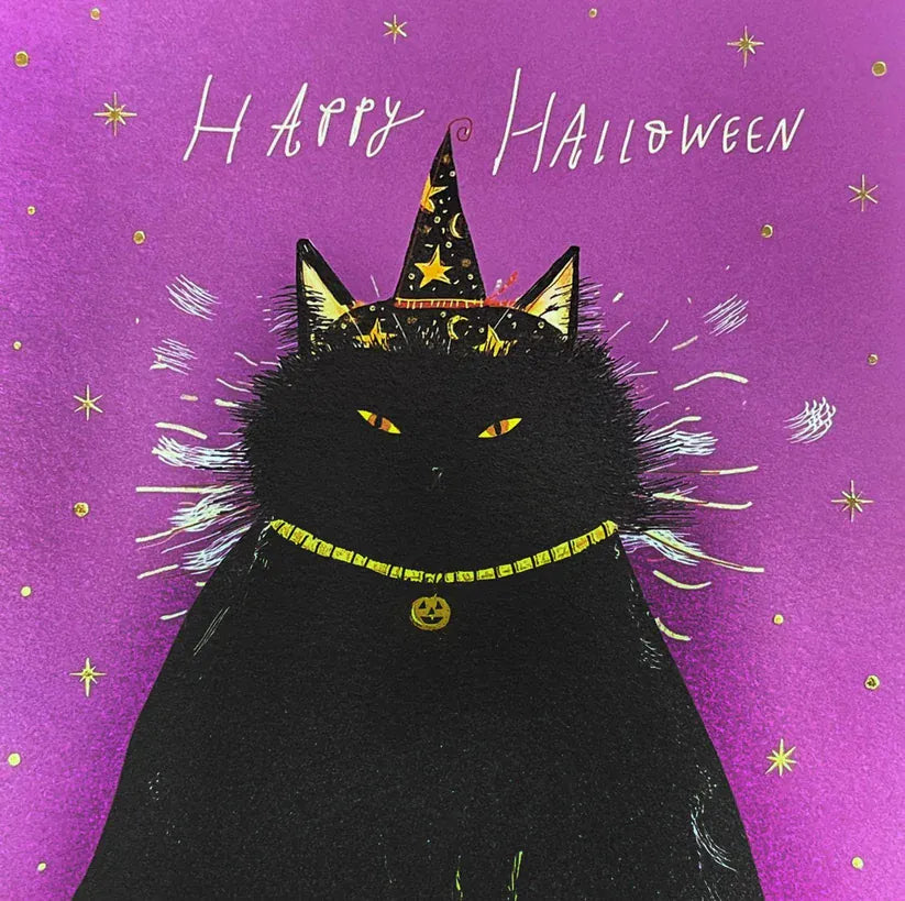 Niquea.D Cards Black Cat Magic Halloween Card