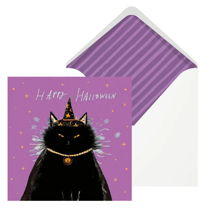 Niquea.D Cards Black Cat Magic Halloween Card