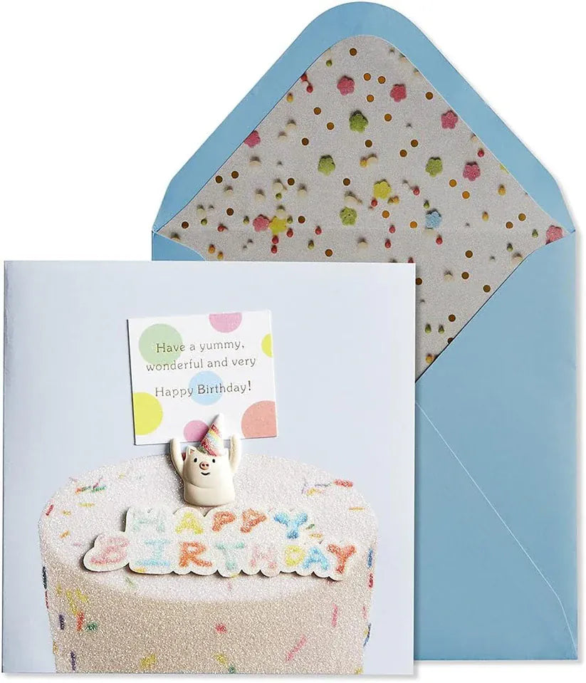 Niquea.D Cards Cake with Pig Birthday Card