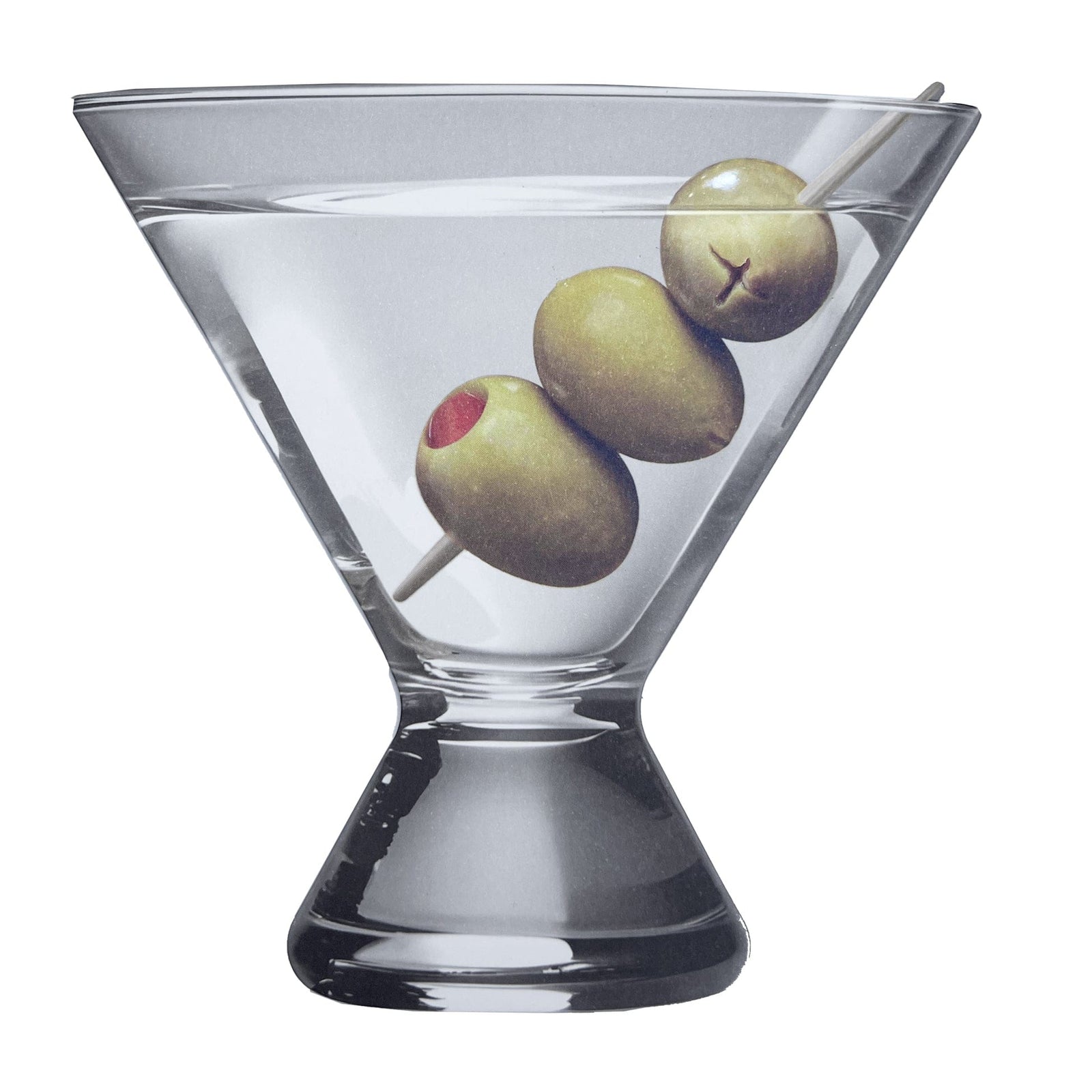 Niquea.D Cards Die Cut Martini Birthday Card