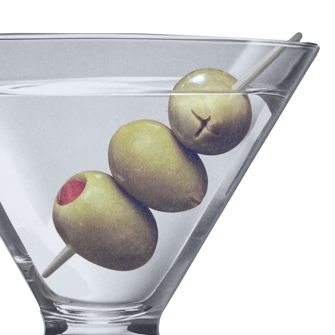 Niquea.D Cards Die Cut Martini Birthday Card