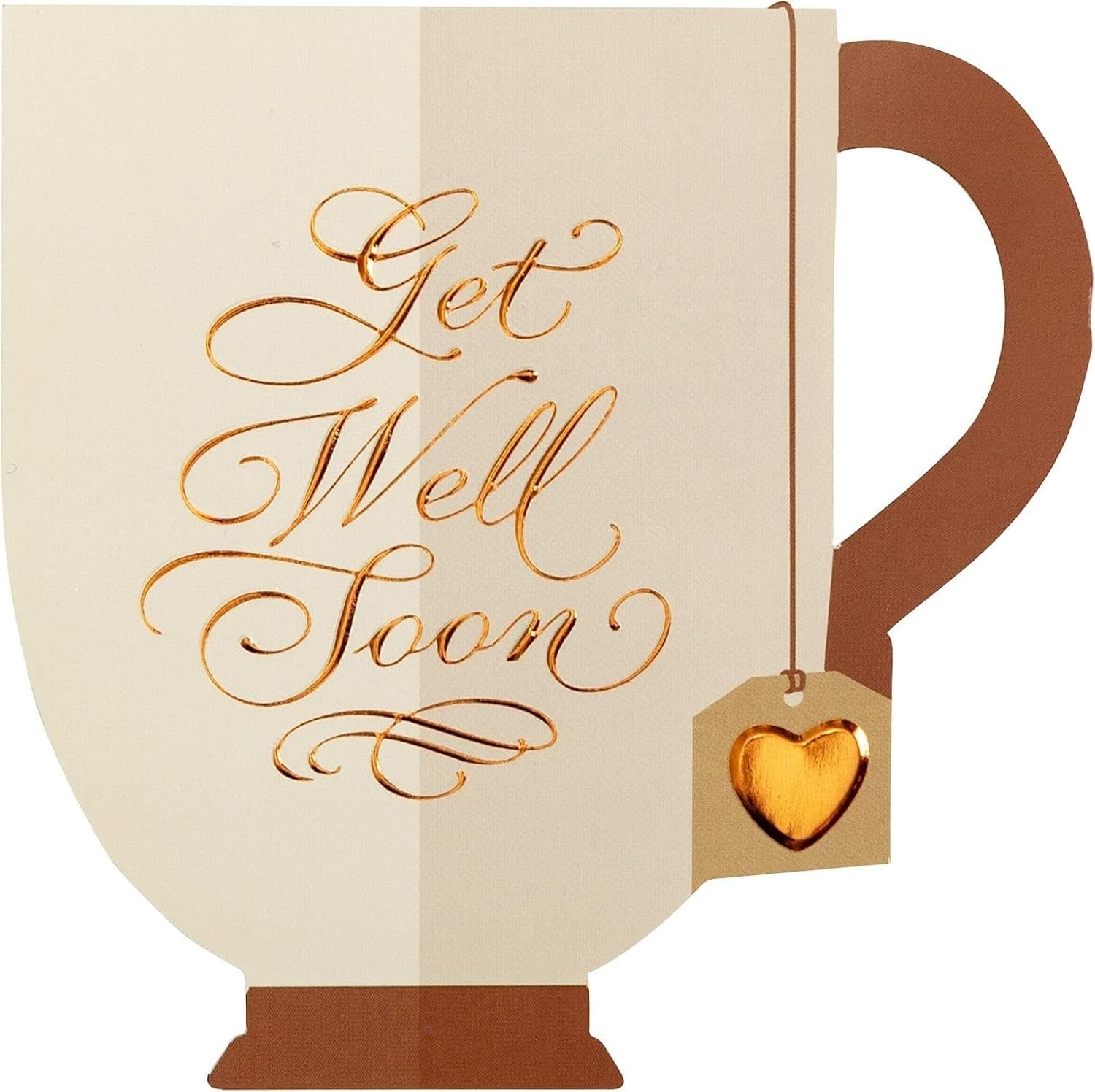 Niquea.D Cards Die Cut Tea Cup Get Well Card