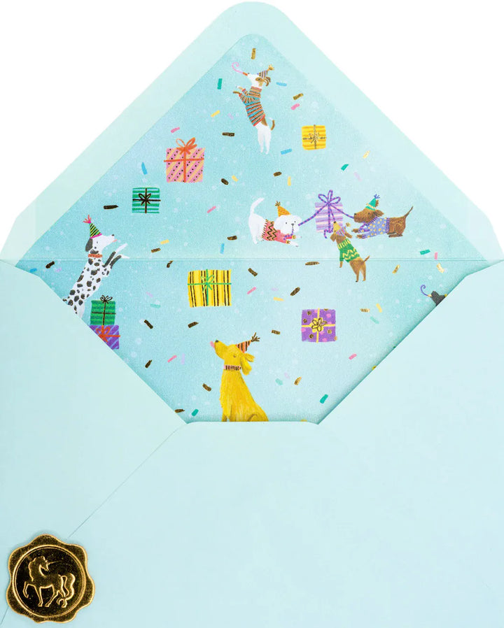 Niquea.D Cards Dogs With Cake Birthday Card