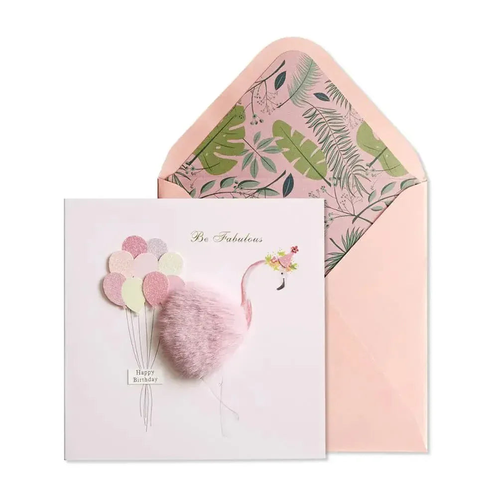 Niquea.D Cards Flamingo Birthday Card
