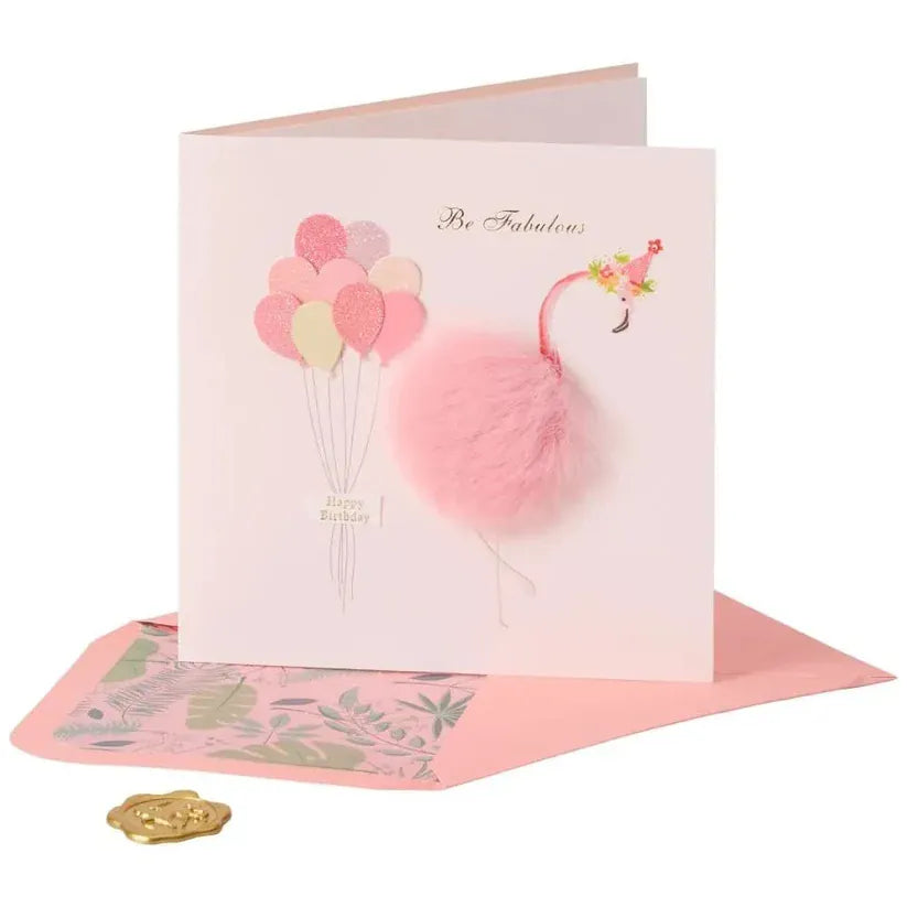 Niquea.D Cards Flamingo Birthday Card