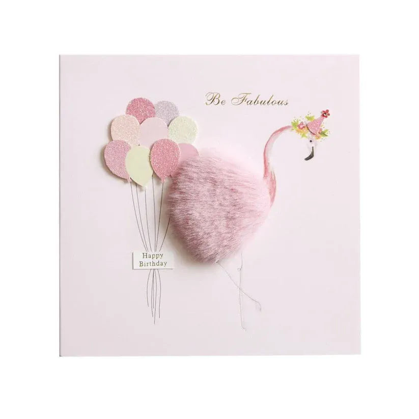 Niquea.D Cards Flamingo Birthday Card