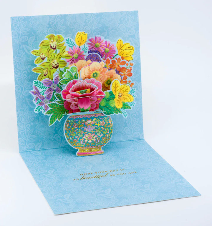 Niquea.D Cards Floral In Vase Pop-Up Birthday Card