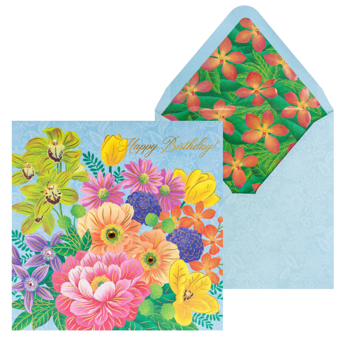Niquea.D Cards Floral In Vase Pop-Up Birthday Card