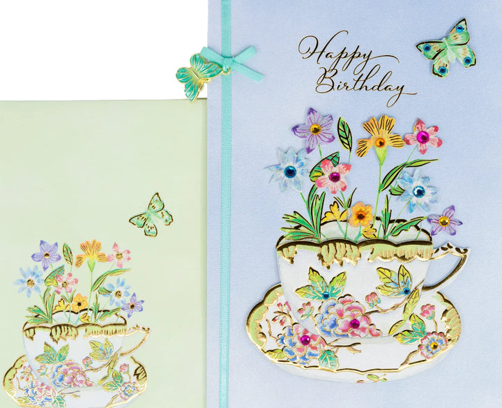 Niquea.D Cards Flowering Teacup Birthday Card