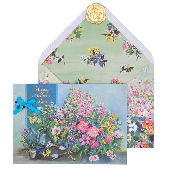 Niquea.D Cards Garden Scene with Charm Mother's Day Card