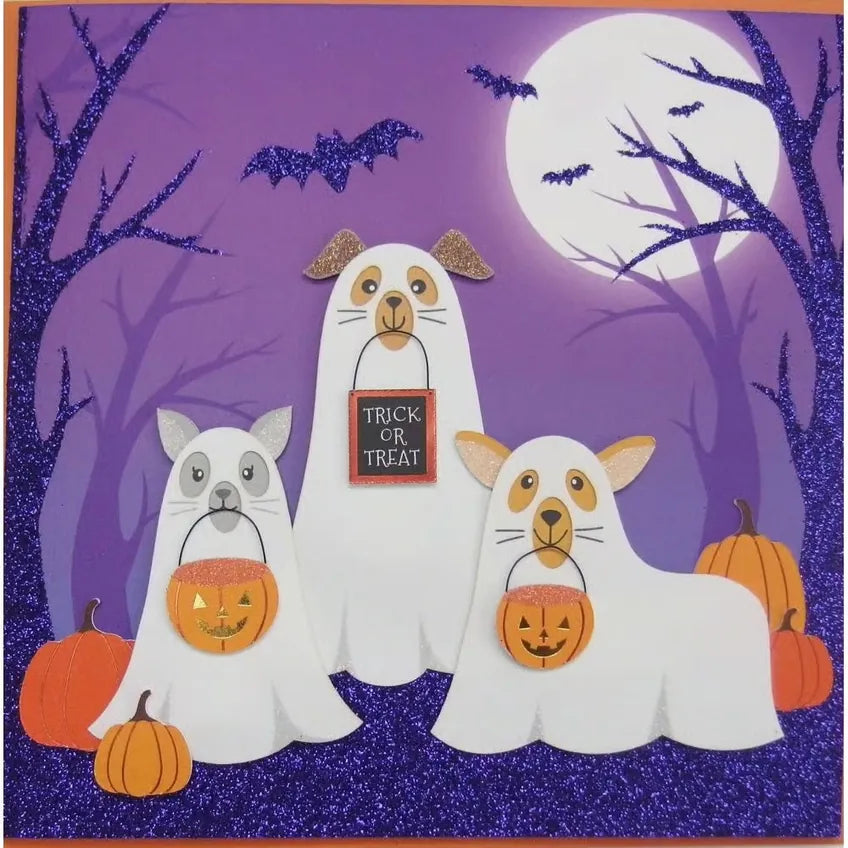 Niquea.D Cards Ghost Animals Halloween Card