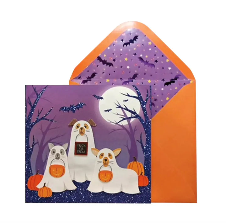 Niquea.D Cards Ghost Animals Halloween Card