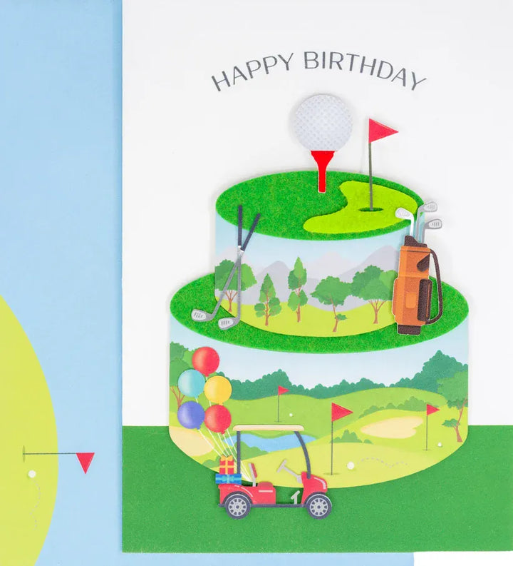 Niquea.D Cards Golf Cake Birthday Card