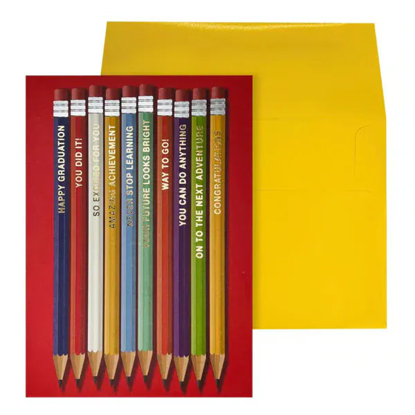 Niquea.D Cards Grad Pencils Graduation Card