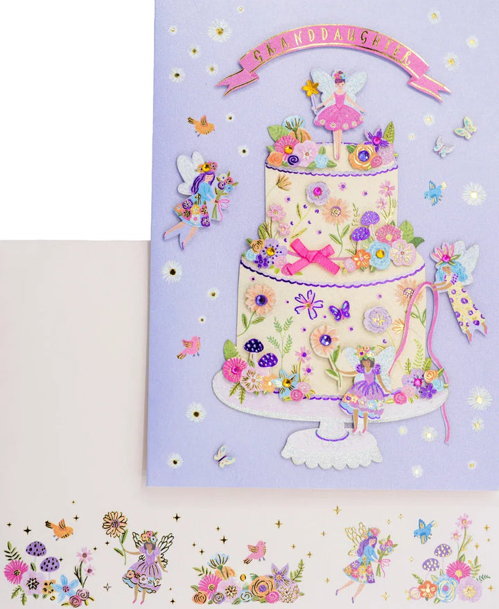 Niquea.D Cards Granddaughter Fairy Cake Birthday Card