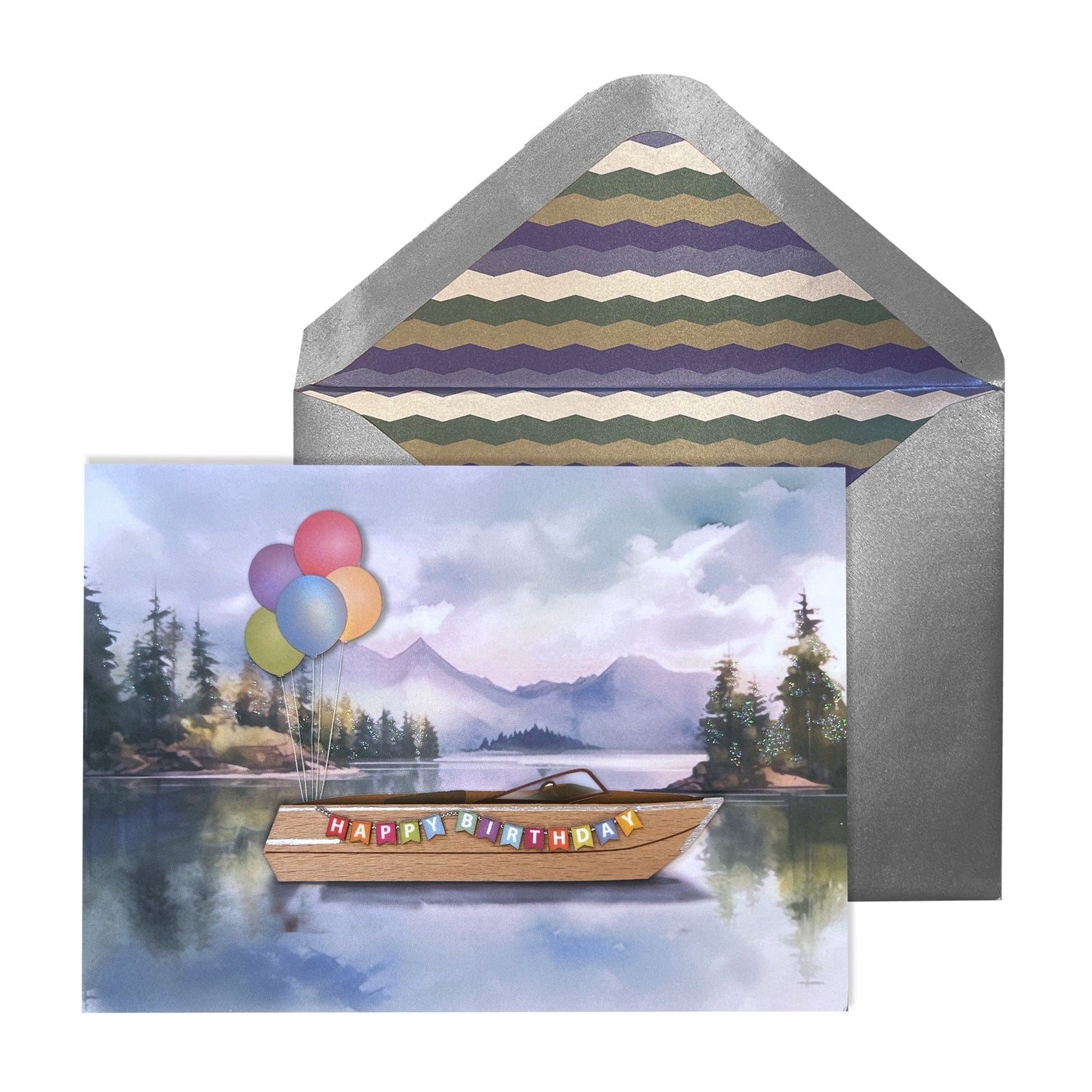 Niquea.D Cards Handmade Boat Scene Birthday Card