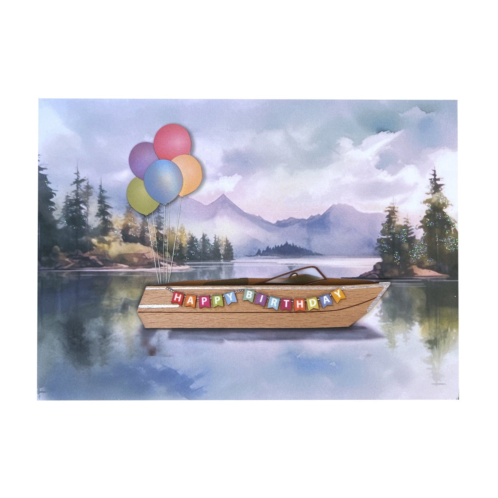 Niquea.D Cards Handmade Boat Scene Birthday Card