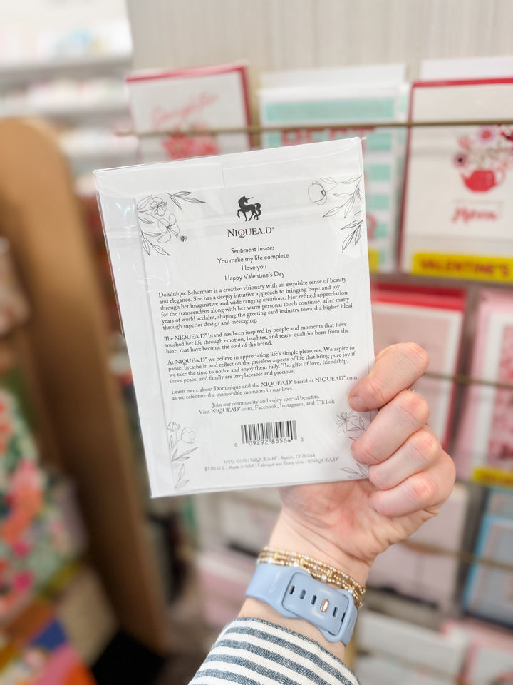 Niquea.D Cards Husband XOXO Valentine's Day Card