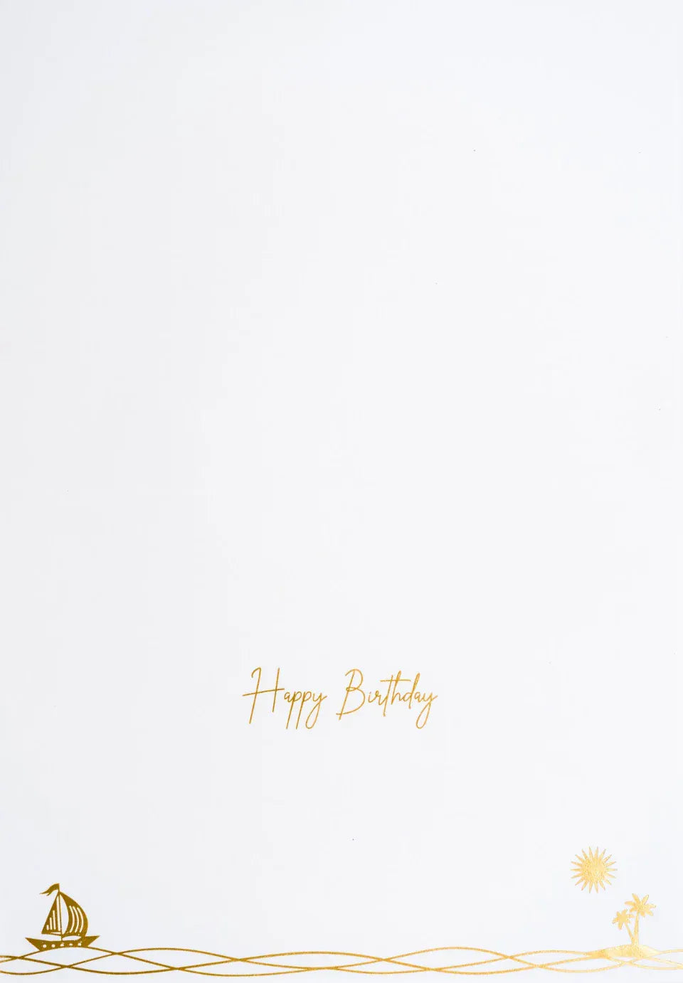 Niquea.D Cards Laser Cut Sailboat &amp; Waves Birthday Card