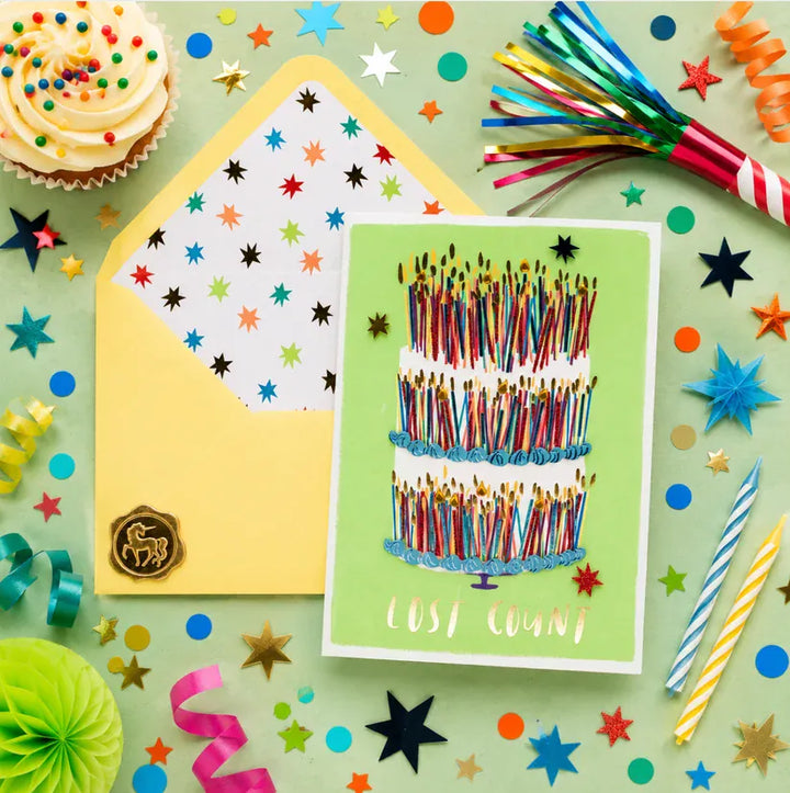 Niquea.D Cards Lost Count Cake Birthday Card