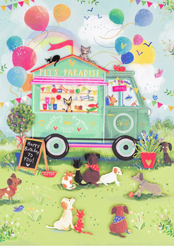 Niquea.D Cards Pets Paradise Birthday Card
