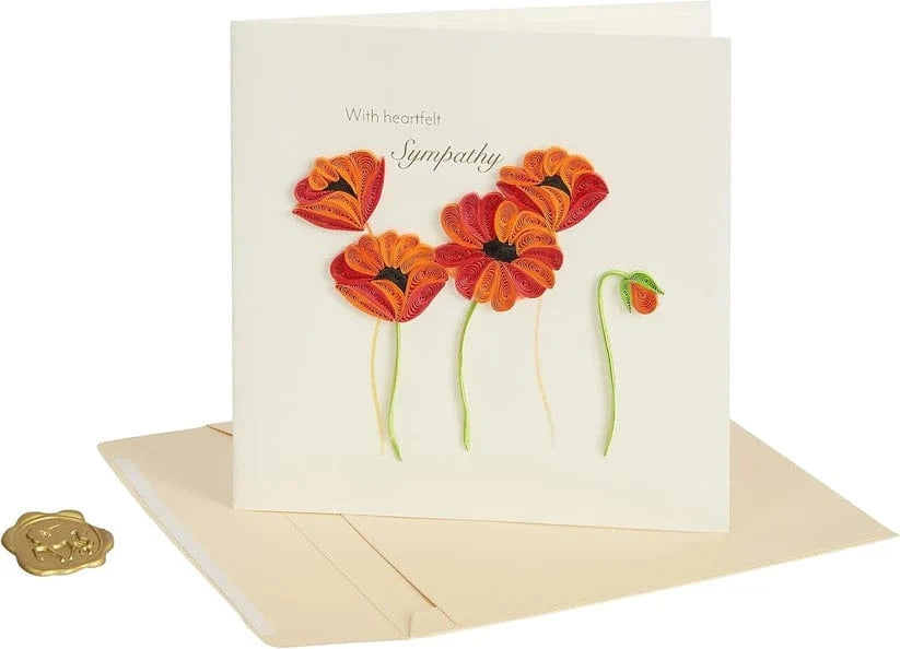 Niquea.D Cards Poppies Sympathy Card