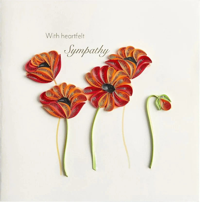 Niquea.D Cards Poppies Sympathy Card