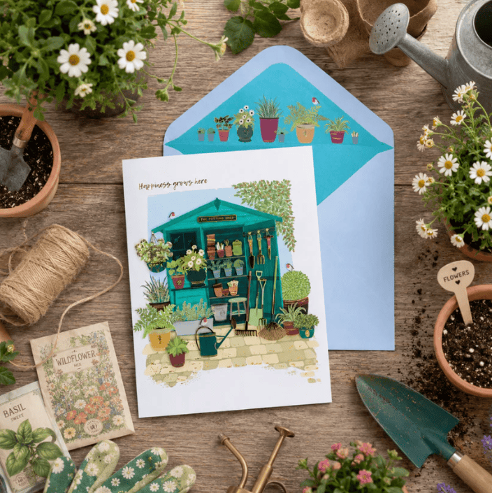 Niquea.D Cards Potting Shed Birthday Card