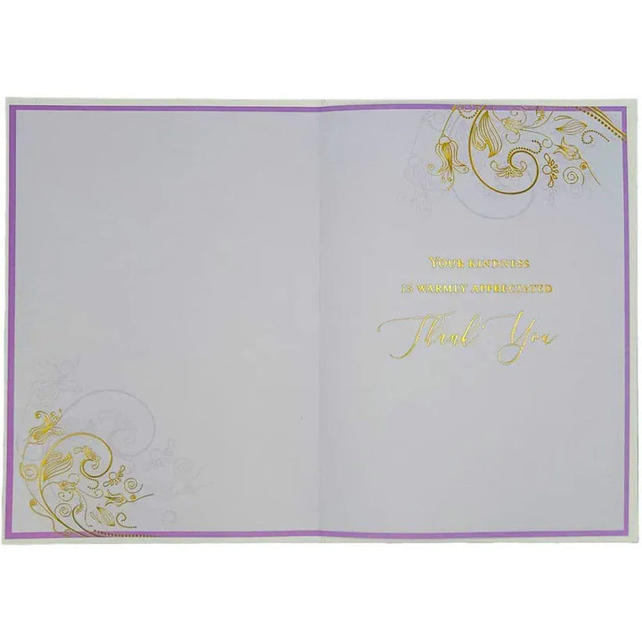 Niquea.D Cards Purple Orchid Thank You Card