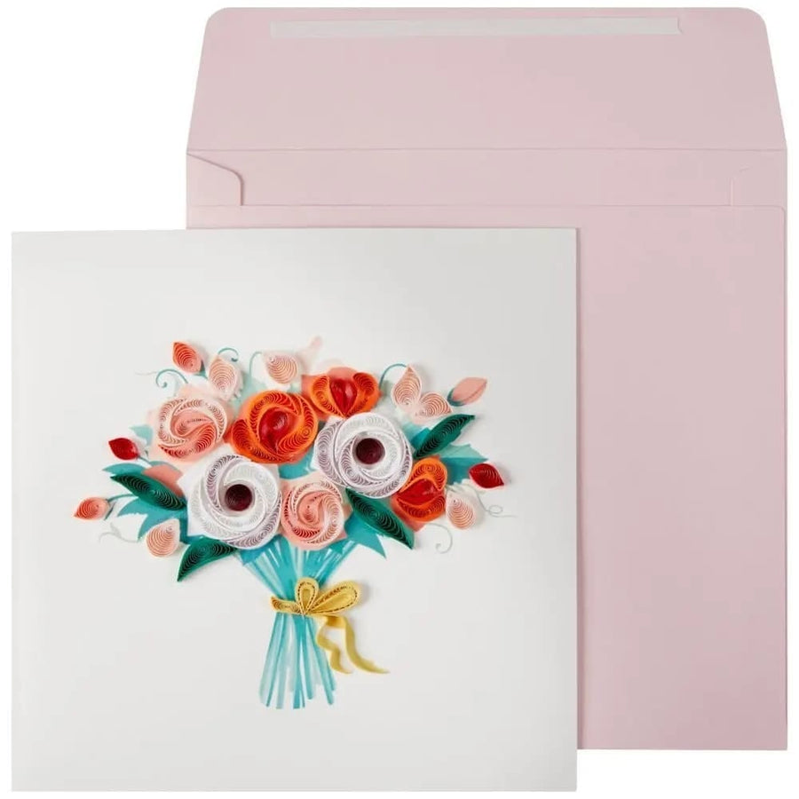Niquea.D Cards Quilled Bouquet Blank Card
