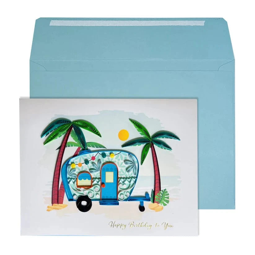 Niquea.D Cards Quilled Camper Birthday Card