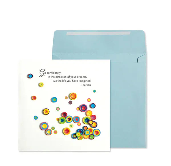Niquea.D Cards Quilled Dots With Quote Graduation Card