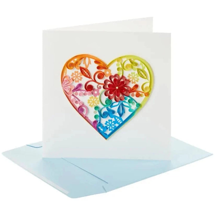 Niquea.D Cards Quilled Heart Blank Card