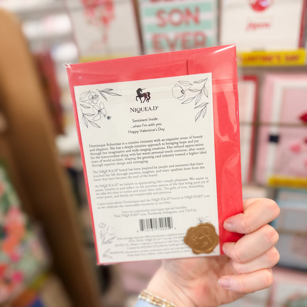 Niquea.D Cards Quilled Hot Air Balloon Valentine's Day Card