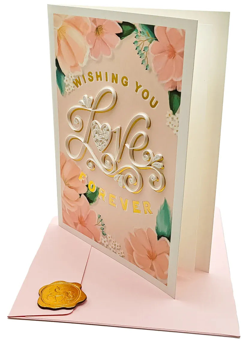 Niquea.D Cards Quilled Love Forever Wedding Card