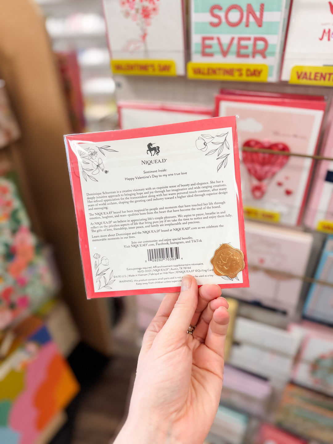 Niquea.D Cards Quilled Rose Bouquet Valentine's Day Card