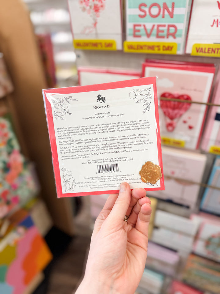 Niquea.D Cards Quilled Rose Bouquet Valentine's Day Card